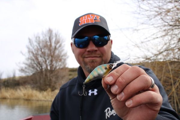 Duel Hardcore Shad
This series of baits are great for cold-water. Clausen uses the 60mm and 75mm early in the year when he wants a crakbait with a tight-wobble that he can still cast with baitcast gear.