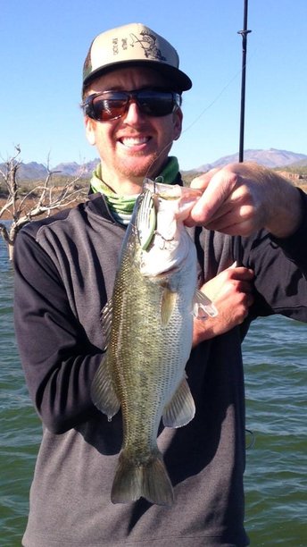 Largemouth bass caught in the same schooling stripers on a 1/2oz Rat-L-Trap