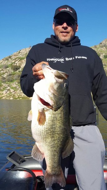 Gary Wasson got this 17 pound, 2 ounce GIANT from Kaweah lake caught on an EcoPro A-Rig full of Keitech 4-inch Easy Shiners in Silver Flash.jpg