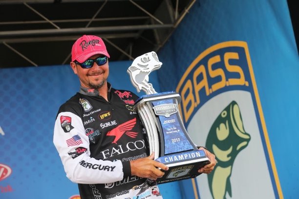 Jason Christie of Park Hill, Okla., won the 2017 Bassmaster Elite at Lake St. Clair held Mich 88 pounds, 8 ounces.jpg