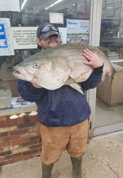 Fisherman John Callahan Catches Nearly 60-Pound Bass At New Jersey Beach.jpg