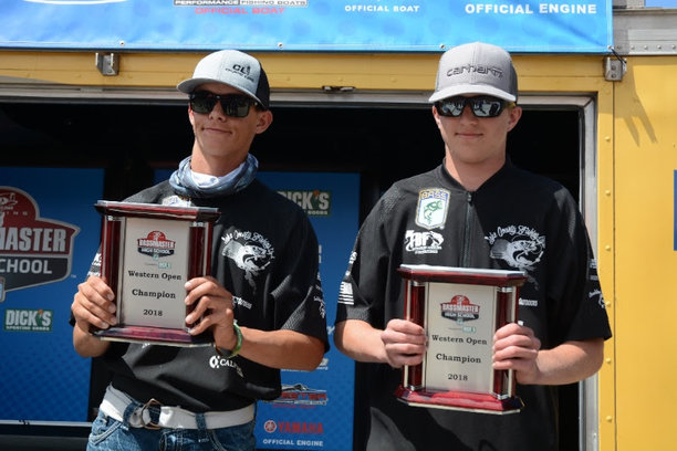 Sheldon Reese and Cooper Goff of the Kelseyville Knights bass club won the 2018 Bassmaster High School Series Western Open on Clear Lake.jpg