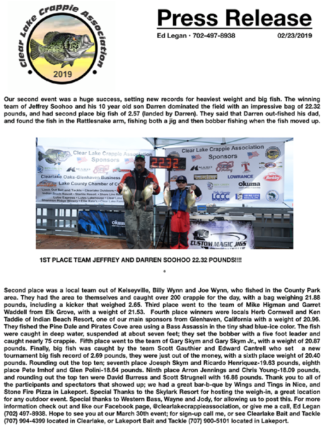 Clear lake Crappie Feb 23 tournament results.png