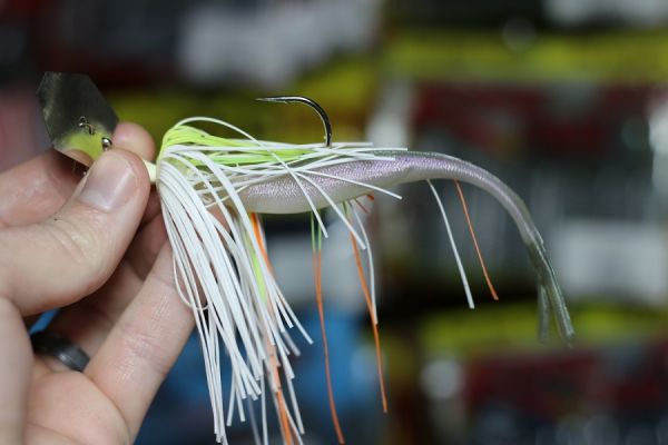 Optimum Baits Victory Tail
Why not add a soft plastic jerkbait? It adds length and the thin design and split tail give it a slithering action.