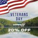 Veteran's Day Sale