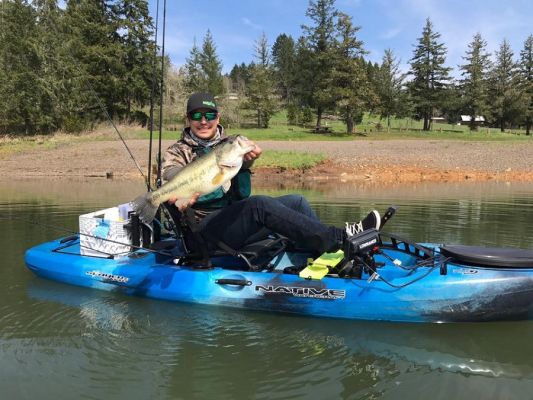 Nicolas Chin | 7.56lbs
Nicolas caught this monster out of his kayak in Oregon.