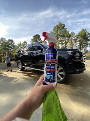 A Muddy Start to the Year
After his recent Lake Fork tournament, Roumbanis came home with an extra dirty truck and boat.
"After that tournament, I stayed at Jeff Sprague's house and we had some gnarly rain and where I parked my truck was right in the mud. That's what happens when you show up late; you get the spot that nobody else wants to use," Roumbanis laughed.
Add in the fact that Roumbanis has a truck with oversized tires and that is a recipe for a dirty rig. "There was mud everywhere from the tires spraying as I was driving. The first thing I did when I got home was clean it down with my power washer and then started with the&nbsp;Lucas Oil Slick Mist," he said.
It hasn't been just Lake Fork that's made Roumbanis clean his rig; he says it seems that everywhere this year has been especially dirty.
"It seems like every place I have been to this year so far; Alabama, Florida, Texas. It's been raining everywhere and that's why I like the Slick Mist products; they are so quick and easy to use," he shared.
READ RELATED: 3 Pros Share Their Lucas FAQ
&nbsp;