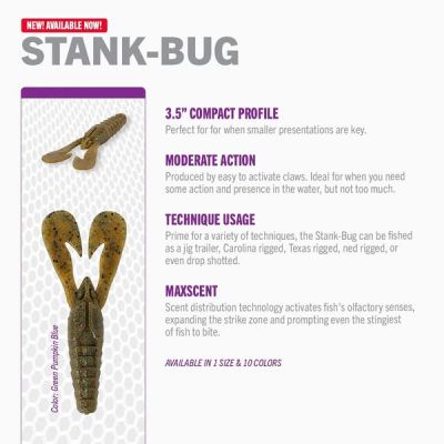 The gangs all here Check out the New MaxScent Stank Bug &amp; Crud Craw with the rest of the MaxScent &lsquo;craw&rsquo; family Which one is your favorite?