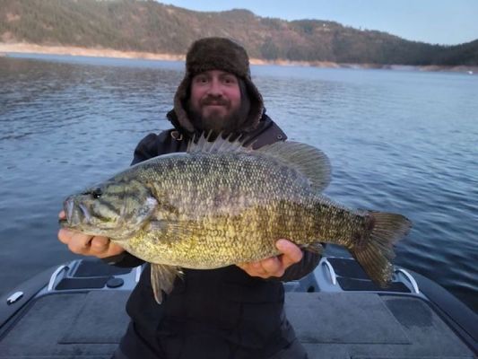 Donnie Golden
Donnie shared his biggest bass of the year, a 6.96lb monster smallmouth from Idaho's Dworshak Reservoir.