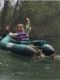 Maiden voyage in a float tube at Clear Lake