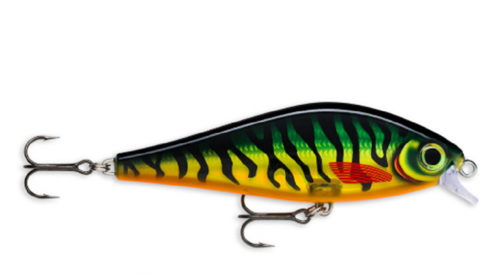 Rapala&rsquo;s new&nbsp;Super Shadow Rap&Ograve;&nbsp;is a recent addition to the instant-classic Shadow Rap lineup and is perfectly suited for catching aggrssive predators like pike, musky and more. The bait&rsquo;s groundbreaking action mimics the movements of a dying baitfish by kicking hard side to side then slowly sinking. All dad has to do to achieve this impressive presenation is simply, snap his rod quickly to bring it to life before letting it fade. A triple threat, this easy-to-fish lure triggers bites on the kick, during the fade and when it is snapped back to life.&nbsp;
Suggested retail price: $19.99
&nbsp;
&nbsp;