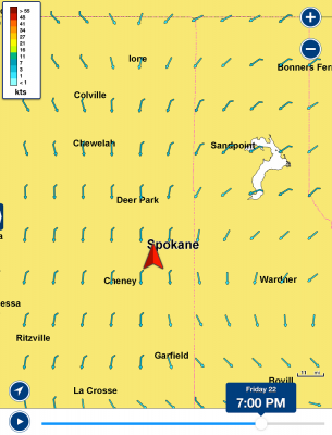 Monitor Wind
Wind can greatly affect how you fish and whether or not you go out for the day. From your app you can view wind speed and direction over the next 24 hours.
To access: push Menu then Weather&amp;Tides and then Wind.