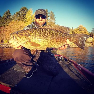 Jeremy LeClaire 6lbs, 8oz.
This giant smallmouth came from northern Idaho, a place known for giant bass.