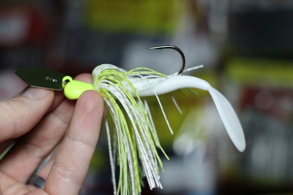 Reins Paddle Tail
By cutting this bait down (or recycling a used one), you can give your vibrating jigs a new look and feel. The big thumping tail has a unique thumping action when fished by itself but even more when added to this style of bait.