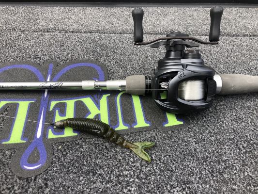 #2 Vibrating Jig
The ChatterBait is another go-to for just about everyone during the springtime and it has been a significant player for Ehrler this season. He adds the&nbsp;Yamamoto Zako, a trailer designed just for these baits, but has another unique use for the bait.
&ldquo;Even though it is famous as a trailer, it is one of the best bed fishing baits that I have found. I rig it on a 3/O Gamakastu EWG hook and they can&rsquo;t stand it,&rdquo; he said and added that it is also a unique option when looking for something different to flip.
He typically uses a green pumpkin bait and adds a bit of chartreuse to the tail to round out the package. &ldquo;It looks very bluegill-y and they attack it,&rdquo; added the California pro.
Another modification he does is adjust his hooks and it is something that he does for all of his worm hooks.
&ldquo;I use pliers and grab the hook and tweak it just a little bit to the right or left,&rdquo; he said. &ldquo;You want the hook point to be just a little off from being parallel to the eye of the hook. You don&rsquo;t want to do it too much, so you can still Tex-pose the bait, but that little bend to one side really helps you hook more fish.&rdquo;
When asked about the new Paddle Tail version of the Zako, he said he&rsquo;s been mixing it in as a swim jig trailer but plans to use it more as the season continues and the water starts to warm.
&ldquo;It looks and works great on the back of a swim jig and I used it some down on Okeechobee. It is going to be a good one and I&rsquo;m excited to use it more the rest of the year,&rdquo; he added.
READ RELATED: The "Free Rig" and Other Ways to Fish the Spawn with Shin Fukae
&nbsp;