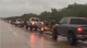 Massive line of Fishing Boats On Highway Heading to Help in Texas VIDEO