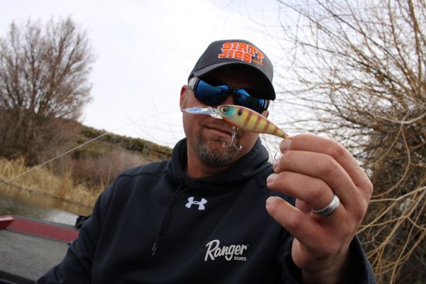 Yo-Zuri 3DB Series Shad
Another great cold-water crankbait, Clausen will fish this bait along bluff walls, 45-degree banks and around chunk rock during the spring.