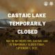 Castaic Lake will be closed