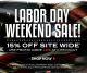 Labor Day Sales are Here! Take 15% Off Sitewide!
