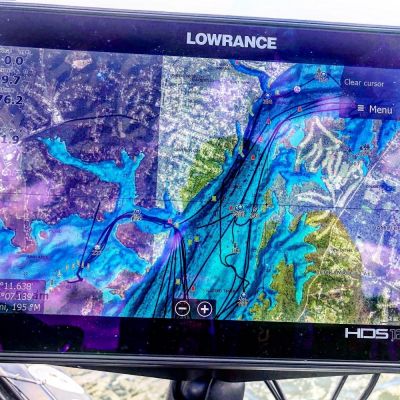 Enabling SonarChart
One of the most common things that both Douglas and Burghoff are asked is about setting a unit to show SonarChart, which is 1-foot contours with Navionics. Just plugging a card into a unit will not enable this feature, and you need to make sure your electronics are set to show the best level of detail.
Burghoff is unique in that he runs both Humminbird and Lowrance on his boat. Each of these brands has a different way to enable this feature.
&ldquo;On Lowrance, you have to enable SonarChart in the settings. On Humminbird, you hit the menu button twice and go to Chart Select,&rdquo; Burghoff said. &ldquo;From there, you have to select either &lsquo;Left Fish&rsquo;n Chip card&rsquo; or &lsquo;Right Fish&rsquo;n Chip card&rsquo;&nbsp;depending on which slot your Navionics card is in.&rdquo;
Marine electronics are powerful tools and like computers rigged to our boats. By understanding what they are capable of and learning how to get the most out of them, you can speed up your time to break down a lake and find more bass with Navionics mapping. These tips from the pros should help make that process even faster.
READ RELATED: 6 Ways to Get More Out of Your Navionics App