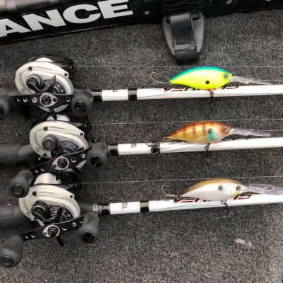Numbers are everywhere in the world, even in bass fishing. Finding the right depths to target, gear ratios, line sizes, diving depths, waypoints and more all make up part of the numerical puzzle.
Bassmaster Elite Series pro&nbsp;Brandon Card&nbsp;pays attention to all of these, especially when the crankbait bite starts to heat up from the post-spawn into the dog days of summer. Three of his favorite numbers are 2, 3, and 4, which correspond to three of his favorite crankbaits this time of year.
&nbsp;