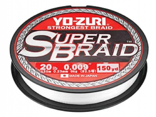 Yo-Zuri SuperBraid White Line
The braided line from Yo-Zuri is known as SuperBraid and has many fans. It's a solid braid designed for great performance and excellent abrasion resistance. The SuperBraid is available from 10 to 80-pound test and already came in three colors: green, blue, and high-vis yellow.
Now, they added a white color to give anglers even more options. This bright color will make it very easy to detect light bites and allow anglers to see what their line is doing at all times as baits are falling towards the bottom. The new color option will be available in September and will be offered in 150-yard spools.
The new baits from Yo-Zuri hit all the marks with a new line of value-focused baits and expanded their lineup with more baits in the 3DB lineup and a new color of their SuperBraid. Their baits and their products help anglers catch more fish and they continue to add more items every year.