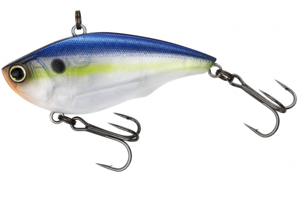 The Yo-Zuri Rattl&rsquo;n Vibe is a lipless vibrating style of lure that has a distinct rattle. The weight and BBs inside the Rattl&rsquo;n Vibe increase the distance the sound travels under the water, while adding casting weight and emitting a natural shad-in-distress sound. This style of lure is well known in the fresh water fisheries and can be fished with different retrieves; fast, slow, stop-and-go, vertical jigged or ripping and falling action. The Yo-Zuri Rattl&rsquo;n Vibe actually swims down on the fall unlike most lipless crank baits.
