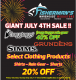 Giant 4th of July Sale