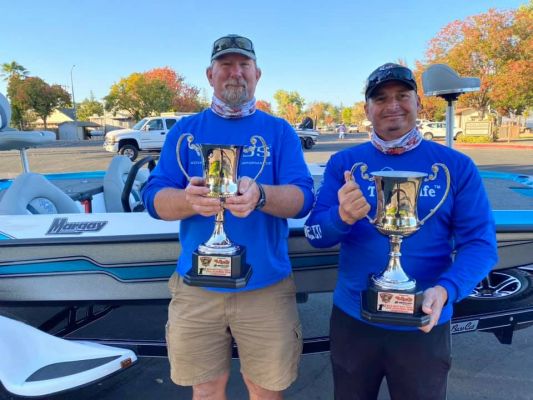 2020 CA Team Championship on Clear Lake
In October, the team scored their second win of the season and did it with a completely different method. Instead of using braided lines and A-Rigs, they did it with finesse.
&ldquo;It was mirrors different and we caught them all shallow with light line in less than six-feet of water,&rdquo; Michels said. &ldquo;We caught some as shallow as one-foot of water and were using 15-pound&nbsp;P-Line TCB 8&nbsp;Teflon Coated 8-Carrier Braided with a leader of six or eight-pound&nbsp;P-Line Tactical Fluorocarbon.&rdquo;
They mixed in a host of baits that Michels describes as being &lsquo;small and finessy&rsquo; and targeted shallow rock, grass, and dock pilings.
&ldquo;The light braid does a great job at slicing through the grass and that was key to keep your bait and line as free and clear as possible from grass,&rdquo; he says. &ldquo;We still had to deal with grass on our bait, but not like the guys fishing 15- and 20-pound fluorocarbon around us.&rdquo;
Downsizing their line was what Michels sees as the key to this win and he never doubted that their line would hold up.
&ldquo;The fish were getting line shy from everyone fishing around us,&rdquo; he said. &ldquo;We would fish behind right guys using heavier line and get bites. We were confident that the&nbsp;P-Line&nbsp;would hold up.&rdquo;
The team reported catching 60 to 80 keepers when most of the field were catching a fraction of that and Michels believes it was because they downsized their line.
&ldquo;Even on big bass factories like Clear Lake, you shouldn&rsquo;t be afraid to go to the lighter line,&rdquo; he adds. &ldquo;You will definitely get more bites with lighter lines than you do with bigger diameter lines.&rdquo;
The team weighed consistent bags of 26.17 and 29.68-pounds to win by nearly three pounds. They walked away with cash prizes and a brand new Bass Cat Margay with a 150-horsepower Mercury ProXS.
After two wins in 2020 on Clear Lake, the team of Jeff Michels and Tony Zanotelli have proven they have what it takes to beat the best in the west. Their two victories were complete opposites and showcased their versatility and willingness to do what it takes to win.