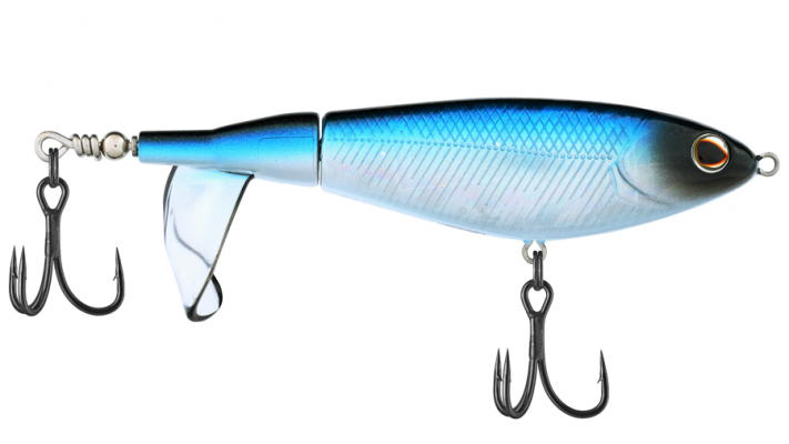 Choppo Saltwater
Key Features:&bull; Enhanced propeller surface for maximum surface disturbance&bull; Heavy-duty split rings&bull; Upgraded with sharp, ultra-strong 3X Fusion19 hooks&nbsp;&bull; Long-lasting anti-rust hook protection&nbsp;&bull; Straight swimming at any speed&bull; 24% higher hook break strength on averages versus leading competitors&nbsp;&nbsp;Sizes: 105 (3/4 ounce) &bull; 120 (1 ounce)Hook Size: 2 (105) &bull; 1 (120)Colors: Black Chrome &bull; Black Gold &bull; Blue Bullet &bull; Bone &bull; Mangrove Minnow &bull; Mullet &bull; Pilchard &bull; Pinfish &bull; Pinky &bull; Red HeadMSRP: $12.99-$14.99AVAILABLE: July 2021