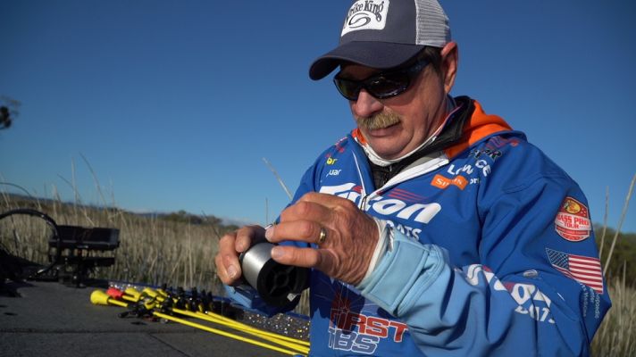 Fluorocarbon: Double Improved Clinch Knot
The improved clinch is the knot that many of us learn first. It is simple to tie and nearly impossible to mess it up. The problem with the standard Improved Clinch is that it can unravel and also reduces line strength. Grigsby has found a solution, and it is the Double Improved Clinch.
The Improved Clinch requires inserting the line through the hook or lure and then wrapping five times upwards. The next step is to insert the tag end through the hole just above the hook. The double version that Grigsby uses follows the same steps but includes two segments of the line. He doubles the line, inserts the loop through the hook or lure and then completes it with five wraps upwards and finishes it by entering the loop below the wraps.
WATCH RELATED: Tying the Double Pitzen and Double Improved Clinch Step-by-Step
&nbsp;
