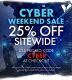 25% Off Sitewide Cyber Weekend Sale