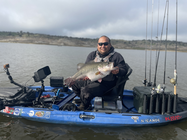 A 16-Pounder for Max Lee! - California has a long and storied history of producing giant largemouth bass, and while trophies are still caught every year, 16-pound class bass have become rarer in recent years. That's why a recent catch by Max Lee has made headlines, as his 16.01-pound fish caught from his kayak in Central California is turning heads.
