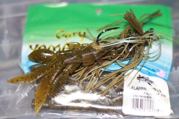 Flappin&rsquo; Hog
The Flappin&rsquo; Hog comes in two sizes (3.75 and 4.5&rdquo;) and both add bulk to your jigs. The lifelike appearance perfectly imitates a crawfish and rounds out the appeal of your jig.
READ RELATED: Flappin&rsquo; Hog The Money Maker at the Yamamoto Big Bass Open on the Delta