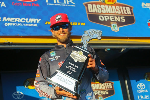 James Elam of Tulsa, Okla., wins the Bass Pro Shops Bassmaster Central Open No. 3 held on Grand Lake.jpg