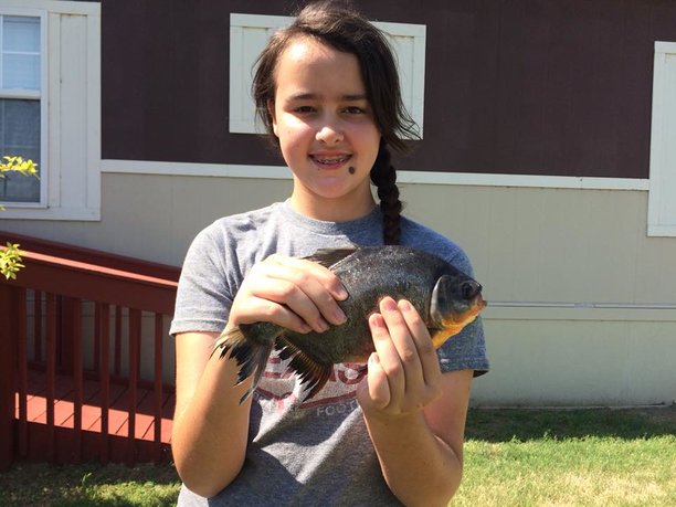 girl fishing with grandparents catches fish with human-like teeth on a worm (2).jpg