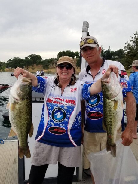 The Boundy's, one the FPT's many husband and wife teams, scored big at the 2018bFPT Lake Camanche event