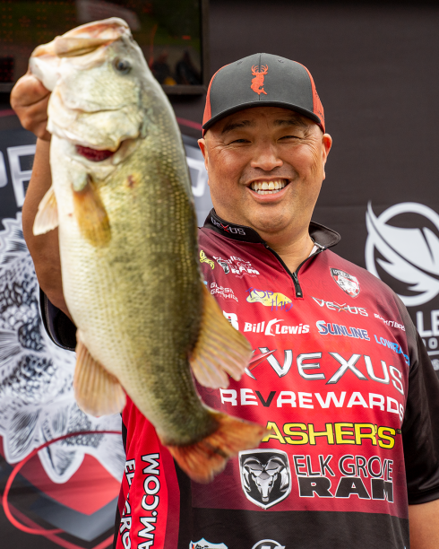 Apex Pro Tour angler Ken Mah, holds the Berryessa &quot;monster&quot; that helped him capture the coveted 2021 Apex Pro Tour Championship.
