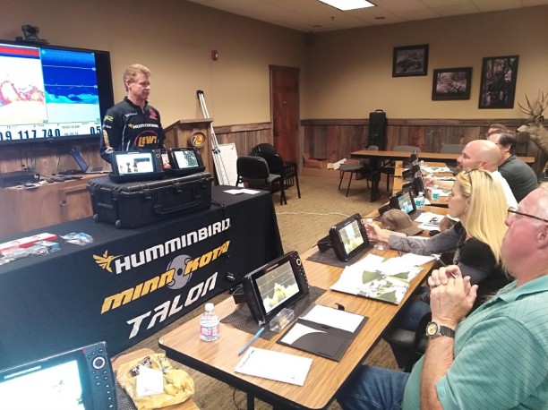 Instructor Todd Ondracek has a wealth of knowledge with sonar navigation