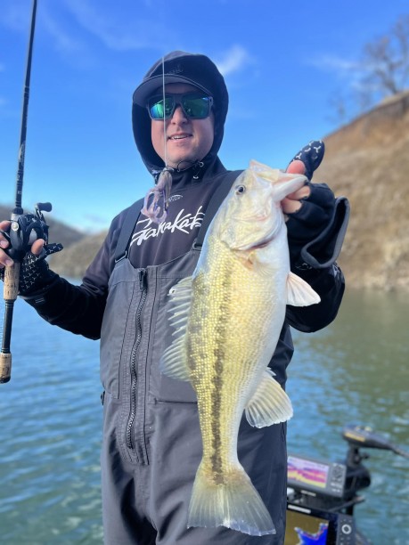 Ryan Hall knows how to finesse early spring Bass on Berryessa