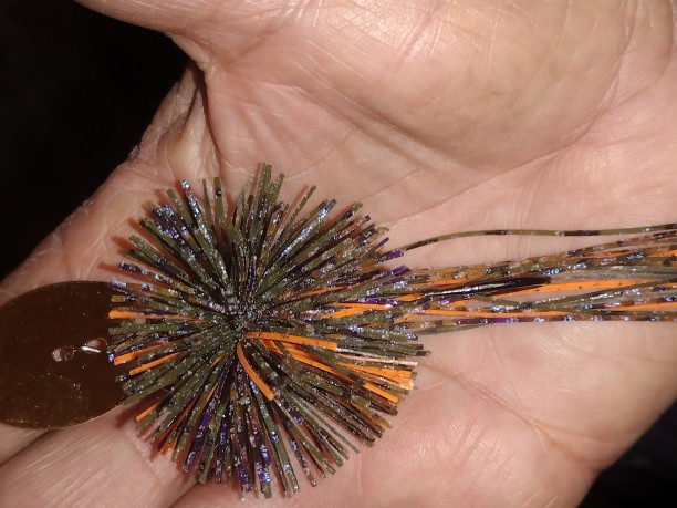 1/2oz. Puffball Blade Bait color Bluegill<br />Big Bass Bait