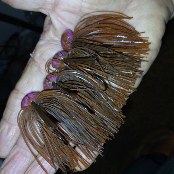 1/2 oz. Football  Brown/Brown purple flake