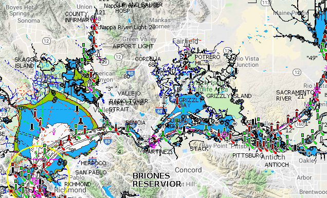 Delta Fishing Spots Map Delta Report…Stripers Sturgeon Solid Bass Action Settling In |  Westernbass.com
