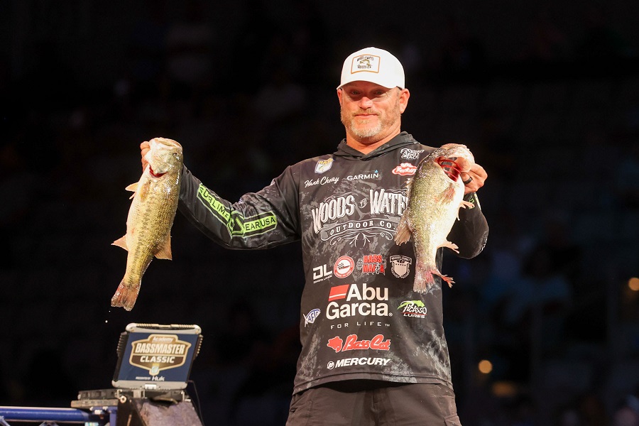 Hank Cherry Takes Lead at 2021 Bassmaster Classic Day 2