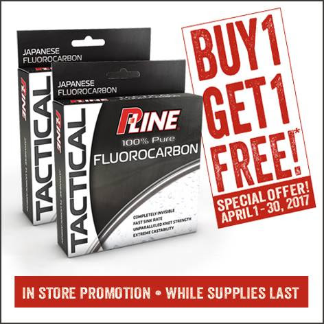 Try the Award-Winning P-Line Tactical Fluorocarbon with this BOGO Offer!