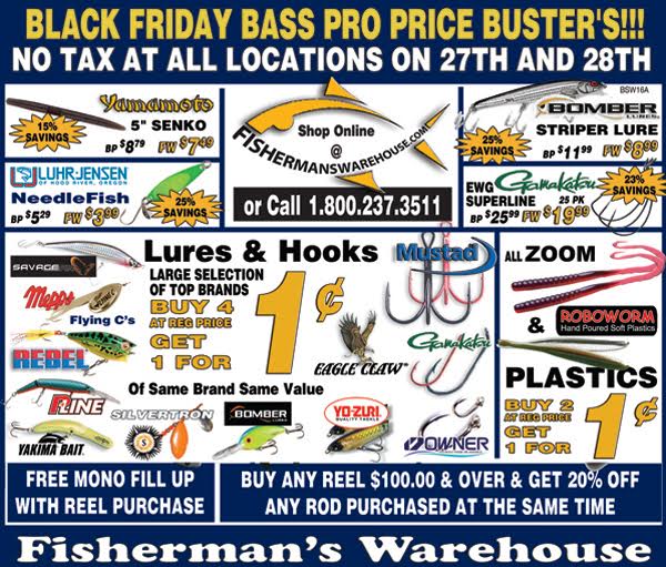 Sneak Peek at Black Friday Specials for Fisherman's Warehouse